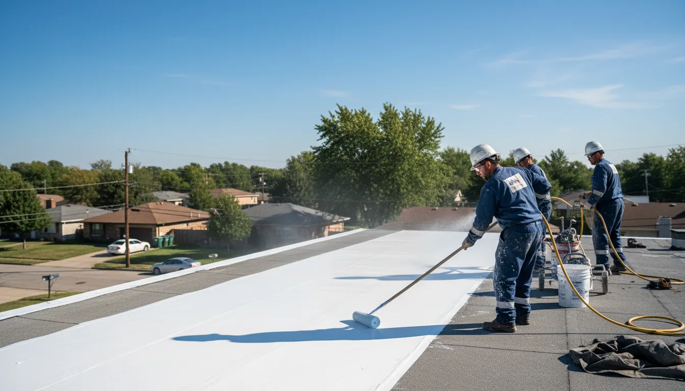Commercial roof coating in Cuyahoga Falls, OH near me